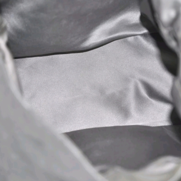 Fendi Mama baguette.  Grey nubuck with slight metallic and lucite hardware. - Picture 11 of 16